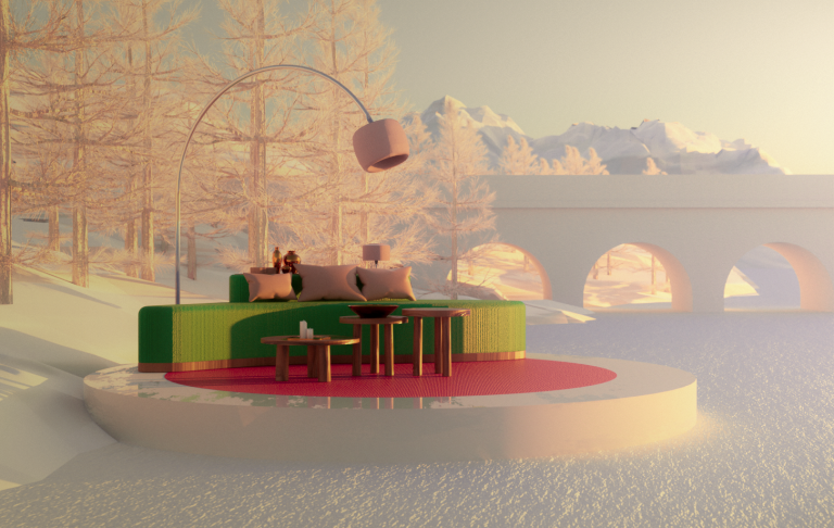 Mobilier minimaliste d&rsquo;hiver