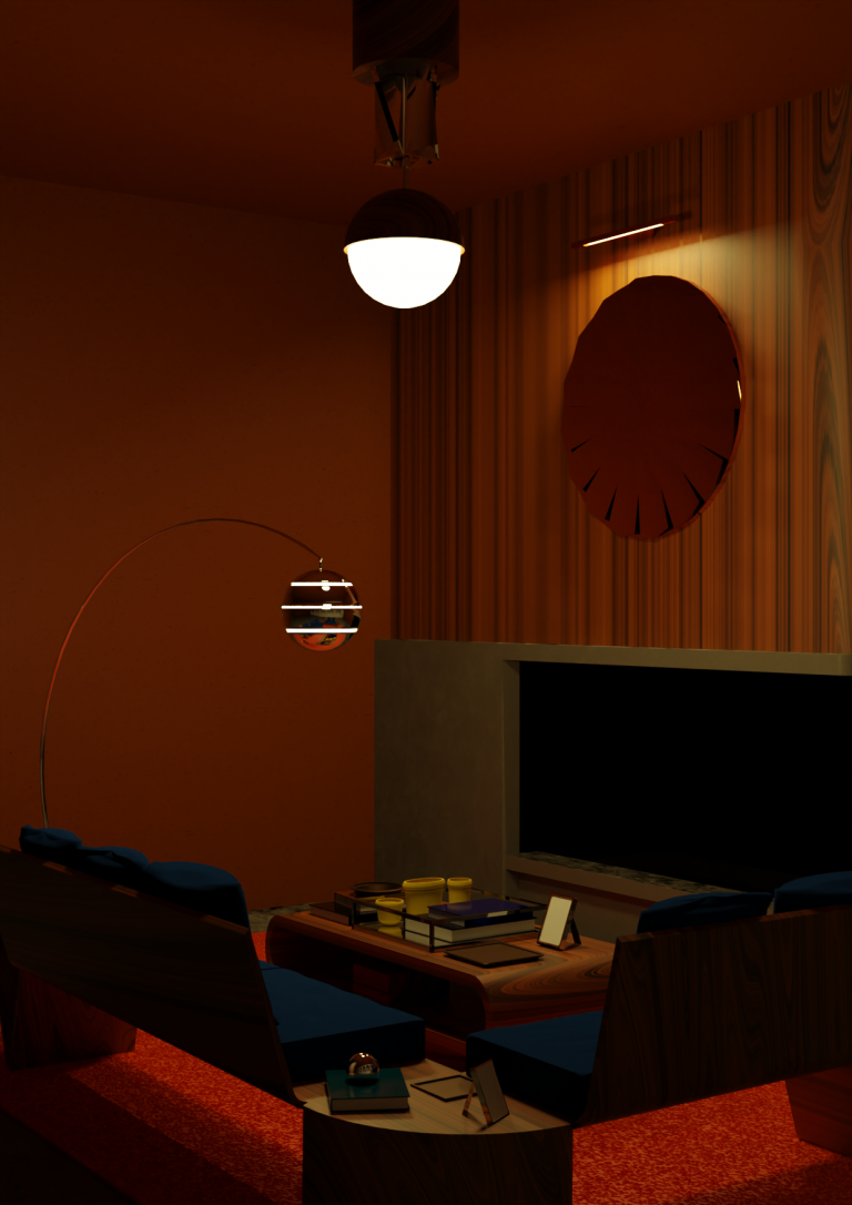 Château d&rsquo;automne | Salon cheminée