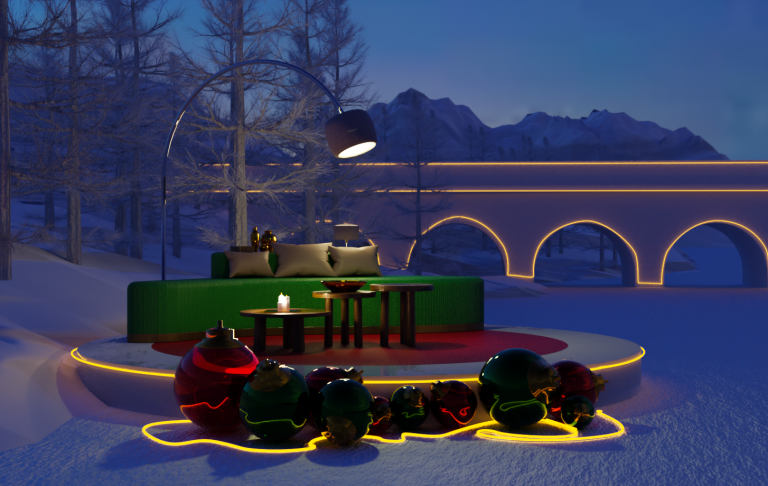 Mobilier minimaliste d&rsquo;hiver